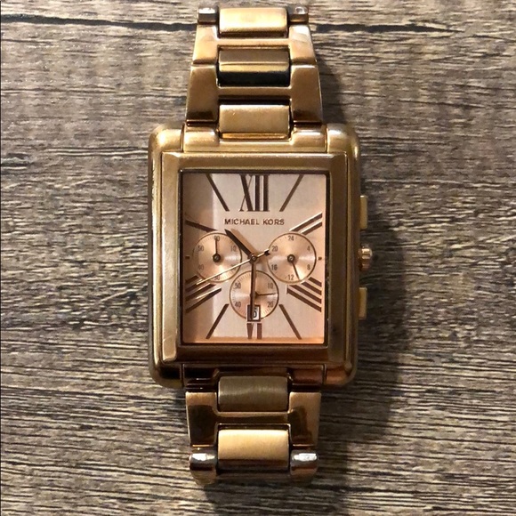 michael kors rectangle watch